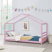 Falls du dir bei den zulässigen gesamtgewichten unsicher bist. Kinderbett Mit Lattenrost Und Gitter 90 X 200 Cm Hausbett Holz Bettenhaus Bett Jugendbett In Verschiedenen Farben En Casa Mytoys
