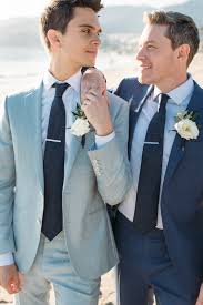 @mawollie.bridal wedding planning /decor : Cory Doug A Gay Beachside Wedding In Malibu Men S Vows