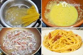 ¿el truco de lanzar un espagueti. Espaguetis A La Carbonara Receta Tradicional Recetinas