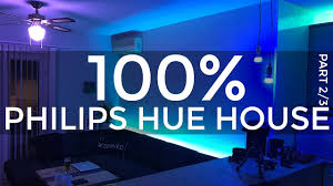 A caged design down below finishes off the rustic look. 100 Philips Hue House 2 3 Youtube