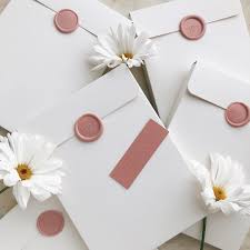 Dusty Rose Wax Seals Wedding Invitation Samples Wedding Invitation Samples Wedding Stationery Inspiration Wedding Invitation Card Design