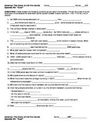 Dust storms blanket the midwest in darkness. America The Story Of Us Episode 9 Bust Film Guide Answer Key