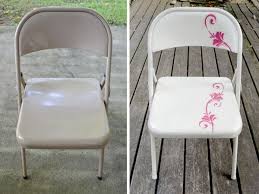 Pin By Haute Hammer On D I Y Folding Chair Makeover Metal Folding Chairs Folding Chair