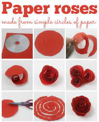 How To Make Simple Paper Roses And Beautiful Roses For Mothers Day Paper Flowers Diy Paper Roses How To Make Paper Flowers