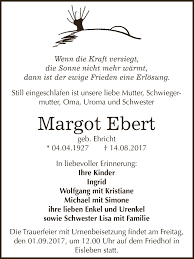 Discover margot ebert net worth, biography, age, height, dating, wiki. Traueranzeigen Von Margot Ebert Www Abschied Nehmen De