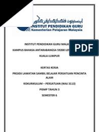 Kertas cadangan penubuhan kelab pencinta alam 2. Kertas Kerja Persatuan Pencinta Alam