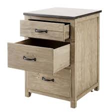 Farinier rustique pin massif 2 portes + 4 tiroirs terroir. Meuble Bas De Cuisine 3 Tiroirs En Pin Recycle Greta Maisons Du Monde