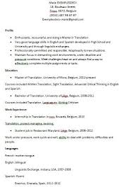 Exemple De Cv En Anglais Etudiant Exemples De Cv Cv Anglais Exemple Cv Cv Etudiant