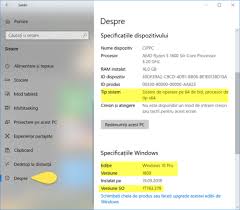 O variabilă declarată char, poate fi, în funcție de compilator/sistem de operare fie signed char, fie unsigned char. VerificÄƒ Versiunea De Windows 10 EdiÈ›ia È™i Tipul Sistemului De Operare Askit Solutii Si Rezolvari Pentru Diverse Situatii It