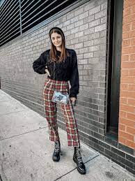 Fall Winter Style Inspiration Plaid Pants Outfit Plaid Fashion Top Outfits Plaid Pants Outfit