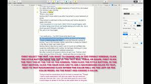 If you wish to change the html color for the whole page, you should use the bgcolor attribute in the opening tag. How To Add A Background Color To A Text In A Pages Document Mac Youtube