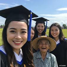 Nagtapos ngayon ang aking kambal na mga anak na babae. Dahil kami ay  taga-probinsiya, wala ni isa ang bumati sa kanila.😭😭