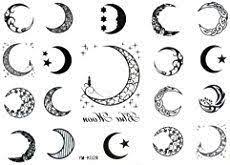 Blue half moon and yellow stars tattoo designs. Sun Star And Moon Tattoo Designs With Meaning For On Wrist Back Finger Or Behind The Ear Small Full Or Half Mo Moon Star Tattoo Moon Tattoo Designs Tattoos
