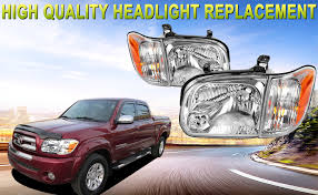 I haven't been able to find anything for my model tundra. Amazon Com Headlights For 2005 2006 Toyota Tundra 05 07 Sequoia Double Crew Cab 4 Door Headlamps Assembly Replacement W Corner Lights Driver And Passenger Side Automotive