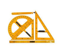 Customized Plastic School Mathematics Geometry instruments Set for Teachers  include Set Square Protractor and Compasses