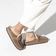 We are operational as usual but there. Birkenstock Buckley Shearling Clog Tea Natural Comfortable Shoes Pedestrian Shops