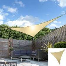 Voile D Ombrage Sable Du Desert Triangle 5m Impermeable 160g M2 Kookaburra 84 99 Shade Sail Installation Shade Sail Triangle Shade Sail