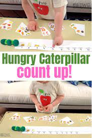 Simple Counting Activity With The Hungry Caterpillar Counting Activities For Preschoolers Preschool Activities Counting Activities