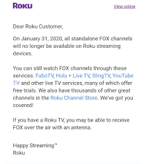 Roku provides the simplest way to stream entertainment to your tv. Roku Is Losing Fox Apps Just In Time For You To Miss The Super Bowl Maybe The Verge