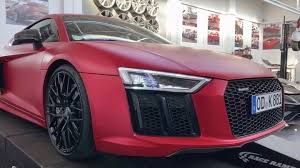 The audi r8 v10 quattro sports car combines pure aesthetics with performance and torque. My Car Design Audi R8 In Rot Chrom Matt Foliert Carporn