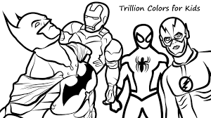 Save or print them, share with your family! Flash Superhero Coloring Pages Maxresdefault Fabulous Justice League The Free Printable For Kids Approachingtheelephant