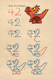 Up next is a pretty basic, and simple tutorial on drawing flames in a for kids manner. Easy Drawings How To Draw A Dragon For 8 Year Olds Novocom Top