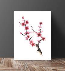 One of the articles featured had a mural on a baby's room wall of cherry blossoms. 25 Ideas For Including Cherry Blossom Wall Art In Your Home