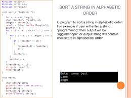 For example, consider the following strings. C Program To Arrange Names In Alphabetical Order Design Corral