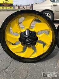 Black And Yellow Truck Rims Prismatic Powders Powder Coated Black And Yellow Wheels Custom Wheels Cars Rims For Cars Wheel