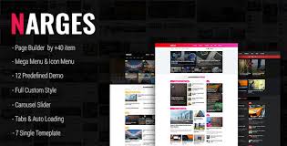 Narges Is A Beautiful And Stylish Magazine Wordpress Theme Featuring A Unique And Responsive Two Sideb Magazine Theme Wordpress Blog Themes Wordpress Wordpress