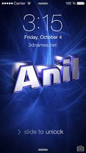 Not sure what to search. 3d Anil Name Wallpapers Animations