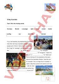 Compare availability & fares on scheduled flights to australia, new zealand & the far east, including stopovers &. Arbeitsblatt Susanzunit Land Down Under Englisch Gemischte Themen