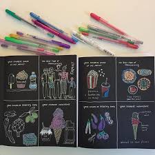 First Time Drawing In My Book On The Black Paper Section With My Lovely Editor