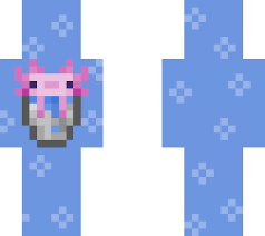 The blue axolotl last week • posted last month. Cute Axolotl Pixel Art Minecraft Skin
