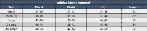 Adidas Basketball Shoe Size Chart Adidas Pant Sizing Chart