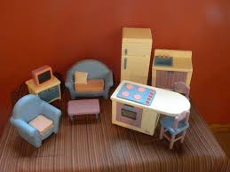 Rare Complete Euc 1994 Vintage Little Tikes Barbie Size Dollhouse Furniture Dollhouse Furniture Doll House Barbie Furniture