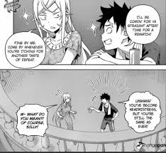 It's a scene you'd really get if you listen to the ending theme song (also included in the review above) and the rivalry between soma and erina, but the chibi art direction and voice acting really nail this one. Soma X Erina