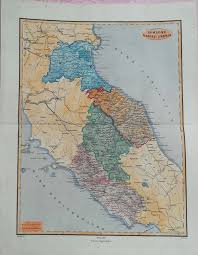 Abruzzo, molise, campania, puglia, basilicata, calabria Romagna Marche E Umbria 1865 La Puntasecca Stampe Antiche