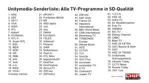Außerdem gibt es programme, mit denen sie ihre persönliche. Unitymedia Senderliste Mit Allen Sendern Chip