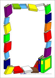 Book Themed A4 Page Borders Sb591 Book Clip Art Borders For Paper Scrapbook Frames