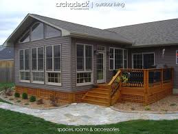 4 Season Room Addition Exterior Des Moines Boone Archadeck Outdoor Living Of Central Iowa Mobilehomekitche Home Additions Porch Design Four Seasons Room