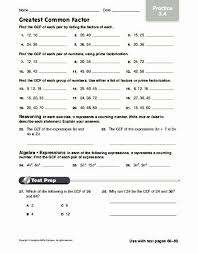 Factoring Greatest Common Factor Worksheet Unique Greatest Mon Factor Practice Worksheet For 4th In 2020 Greatest Common Factors Common Factors Word Problem Worksheets
