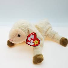 1999 Ty Beanie Baby Ewey The Lamb Etsy Baby Beanie Ty Beanie Baby Doll Nursery