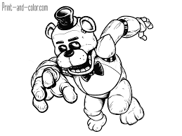 Download this adorable dog printable to delight your child. Five Nights At Freddy S Coloring Pages Coloring Home