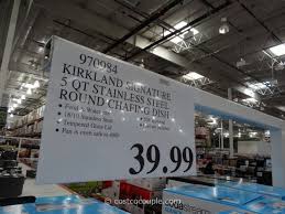 Kirkland Signature 5qt Stainless Steel Round Chafing Dish Chafing Dishes Kirklands Dishes