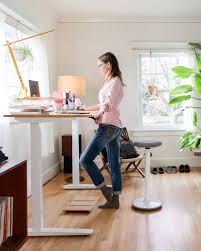 Fully Standing Desks Chairs And Things To Keep You Moving Standing Desk Chair Standing Desk Office Standing Office