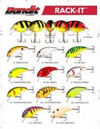 Bandit Rack It 2019 Color Chart Fish Bass Lures Color