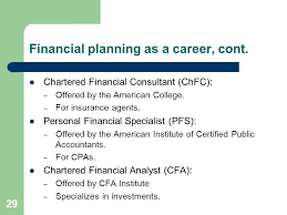 A financial consultant is responsible for creating financial plans for organizations and individuals alike. Introduction To Personal Financial Planning Ppt Video Online Download