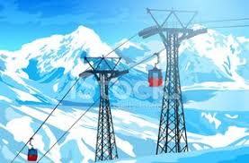 Synop codes from weather stations and buoys. Seilbahn In Schweizer Alpen Clipart Bilder Vektor