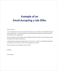 Check spelling or type a new query. Free 7 Job Offer Email Examples Samples In Pdf Doc Examples
